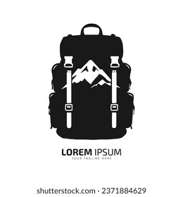 Minimales und abstraktes Logo der Taschensymbol-Box Vektorbeutel Silhouette einzeln Design-Vorlage