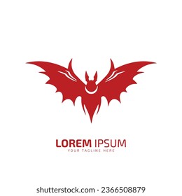 minimal and abstract logo of bat icon bat vector silhouette isolated design art