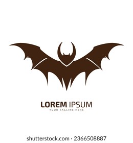 minimal and abstract logo of bat icon bat vector silhouette