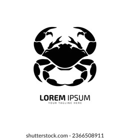 minimal and abstract logo of crab icon crab vector silhouette design art