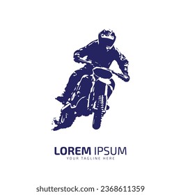 minimal and abstract logo of mud bike icon dirt bike vector silhouette isolated design front view