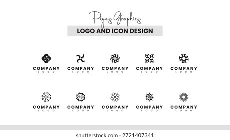 Minimal Abstract Logo Set for Branding