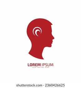 Minimales oder abstraktes Logo, Vektorsymbol, Silhouette einzeln auf weißem Hintergrund