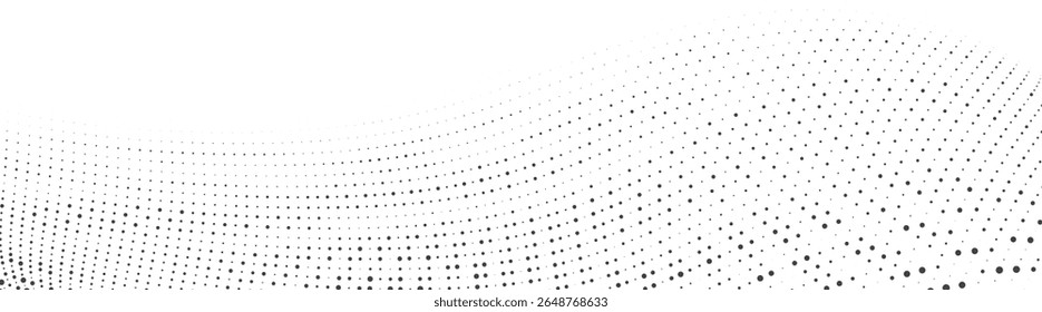 Minimal Abstract Mesh Dot Wave Pattern for Website Hero Section Banner Background