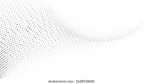 Patrón de onda de punto de malla Abstractas mínima para el fondo de Anuncio de la sección de héroe de Sitio web