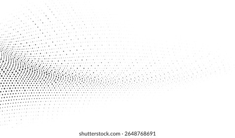 Padrão de onda de ponto de malha abstrata mínima para o fundo da bandeira da seção do herói do site