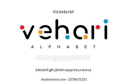 Minimal Abstract modern urban alphabet fonts. Typography sport, technology, fashion, digital, future creative logo font. vector illustration