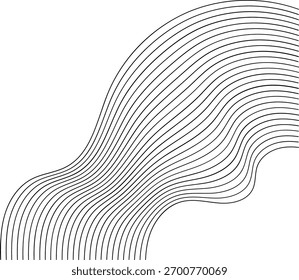 Fondo monocromático abstracto mínimo con líneas de onda rayadas que fluyen diagonales.