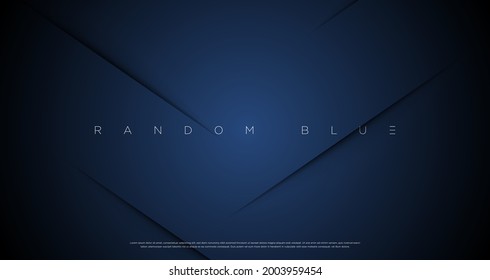 Minimal abstract navy blue cut wallpaper vector EPS