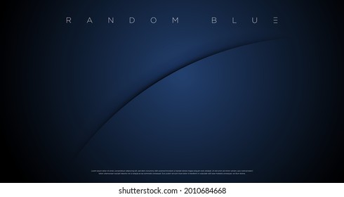 Minimal abstract navy blue cut wallpaper vector EPS