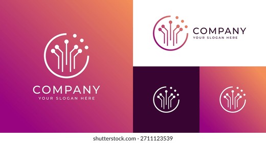 Minimal abstract neural network logo featuring clean interconnected lines for modern technology branding, ideal for digital companies, data platforms, and futuristic identity designs.