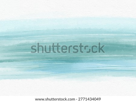Minimal abstract ocean themed hand painted watercolour background design