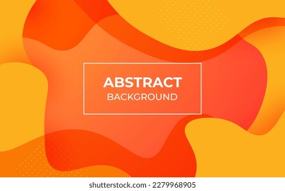 minimal abstract orange dynamic textured background design in 3d style with orange color. eps10 vector 
