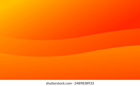 Minimal abstract orange gradient background. Dynamic sound wave. Design element. Vector illustration
