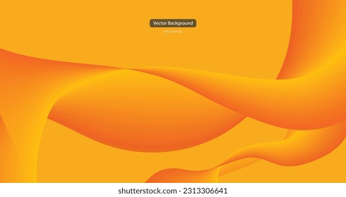 Minimal abstract orange gradient fluid Background Design with Halftone dots colorful. Orange vector background with wavy lines Future geometric patterns with line effect. Bright colors
