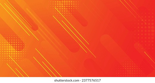 Diseño mínimo de fondo de fluido de gradiente anaranjado abstracto con puntos de semitono coloridos. vectores 10
