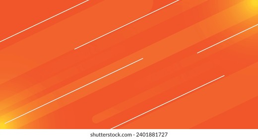 Diseño mínimo de fondo de fluido de gradiente anaranjado abstracto con puntos de semitono coloridos. Patrones geométricos futuros con efecto de línea
