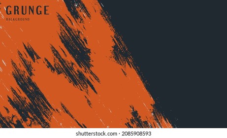 Mínimo Resumen Diseño De Textura De Rasca De Grunge Naranja En Fondo Oscuro