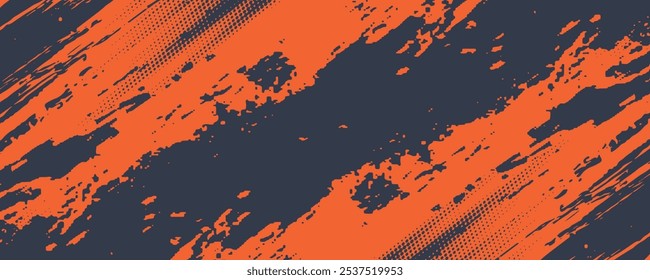 Modelo de plano de fundo do rascunho do grunge laranja abstrato mínimo