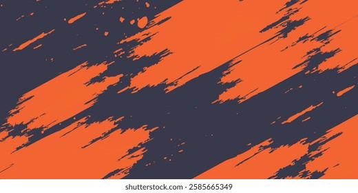 Minimal Abstract Orange Grunge Scratch Background Template 