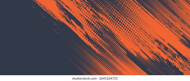 Minimal Abstract Orange Grunge Scratch Background Template