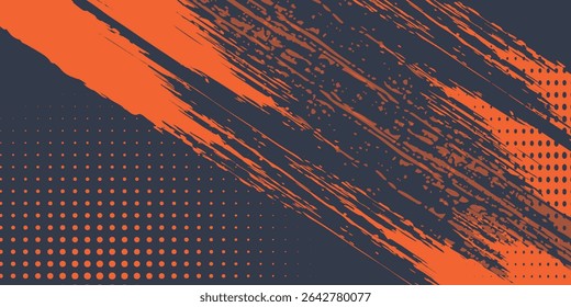 Plantilla de fondo de rasguño Grunge naranja Abstractas mínimo
