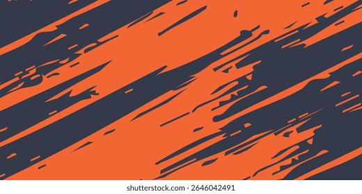 Plantilla de fondo de arañazo de grunge naranja Abstractas mínimo. fondo de pincel moderno grunge. Ilustración vectorial