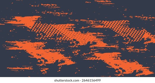 Minimal Abstract Orange Grunge Scratch Background Template. modern