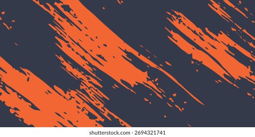 Minimale abstrakte orange Grunge Scratch Hintergrundvorlage. Vektor eps10