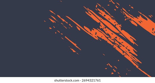 Minimale abstrakte orange Grunge Scratch Hintergrundvorlage. Vektor eps10