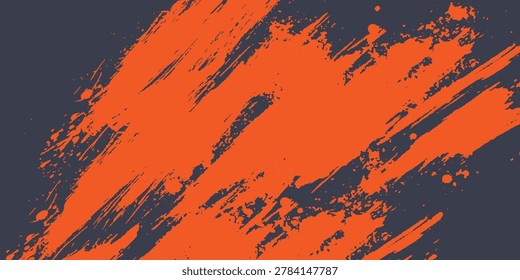 Minimal Abstract Orange Grunge Scratch Background Template. Eps10 vector.