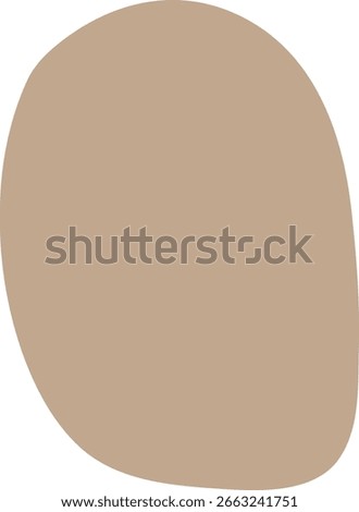 Minimal Abstract Oranic blob Shap in Gray - Vector EPS Illustration
