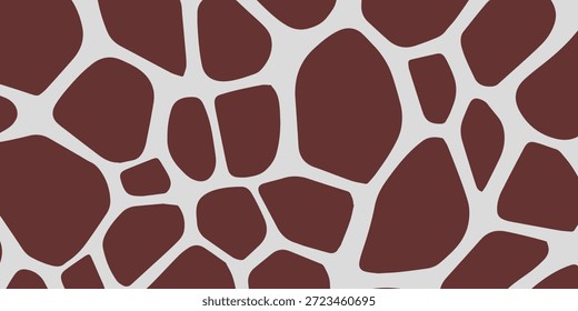 Patrón orgánico abstracto mínimo en tonos beige cálidos y marrón oscuro, ideal para fondos modernos y marca.