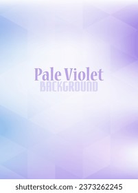 Minimal abstract pale violet and light cornflower blue background with translucent triangles. Simple vertical vector graphic patern