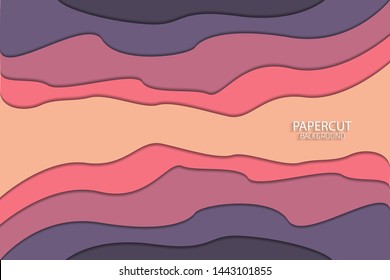 Minimal abstract paper art background, vector, illustration, eps file