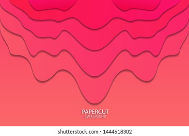 Minimal abstract paper cut background, vector, illustration, eps file