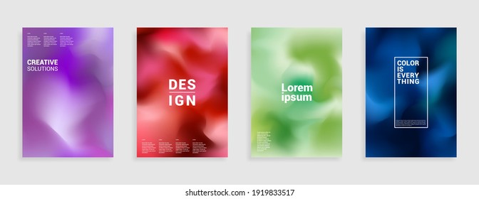Minimal abstract pastel gradient covers. Background. Geometric future template for flyer, poster, brochure and invitation. Minimalistic colorful cover.