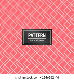 Minimal abstract pattern background. Geometric pattern with pink background