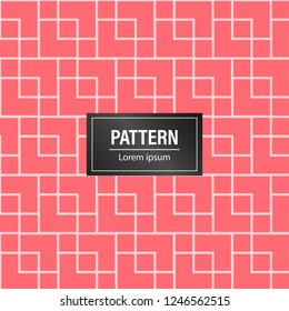 Minimal abstract pattern background. Geometric pattern with pink background