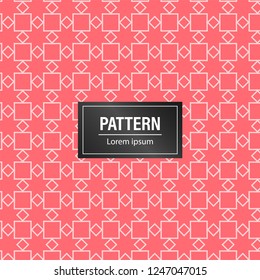 Minimal abstract pattern background. Geometric pattern with pink background
