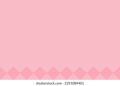 Minimal abstract pink seamless background border plain top for copy space vector illustration 