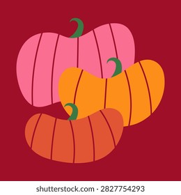 Composición calabaza abstracta mínima