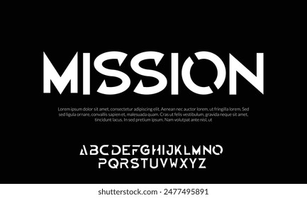 Minimal Abstract Quality font alphabet. Minimal modern urban fonts for logo, brand etc. Typography typeface with small and capital alphabet and number.
