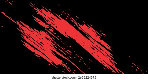Minimale abstrakte rote Grunge Scratch Hintergrundvorlage. futuristisches Konzept, Vektorgrafik