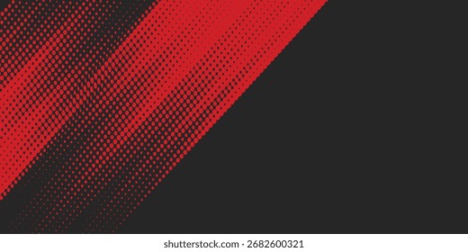 Mínimo Abstractas rojo Grunge Scratch Plantilla de fondo. Ilustración vectorial de estilo deportivo de cómics de arte pop de puntos