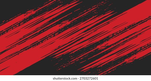 Minimal Abstract red Grunge Scratch Background Template. Dots pop art comics sport style vector illustration