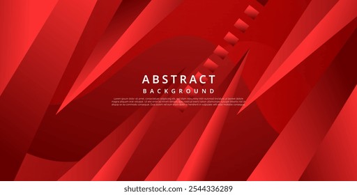 minimal abstract red liquid gradient color with diagonal shape shadow background. eps10 vector