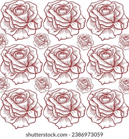 minimal abstract abstract roses flower pattern arrangement all over vector design backgrounds illustration digital image for textile printing for factory. rose textile flower pattern.