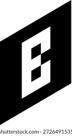 Minimale abstrakte Form für modernes visuelles und grafisches Design