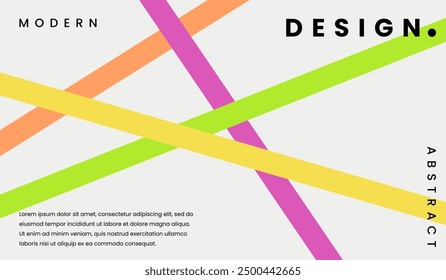 Minimal abstract shapes background design